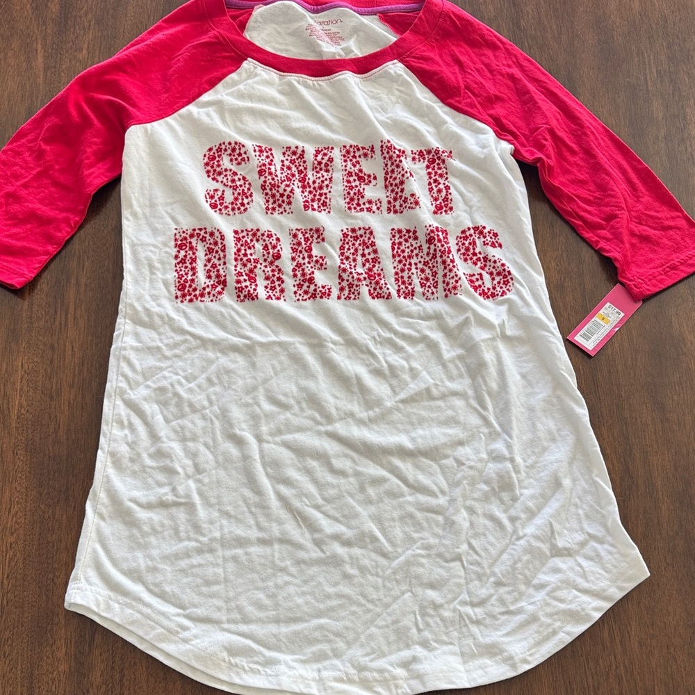 Sweet Dreams Nightgown - Red and White